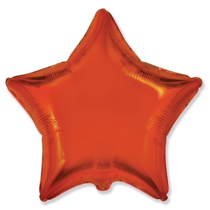 Μπαλόνι Φοιλ 18 Αστέρι/star  Πορτοκαλί / 46 εκ