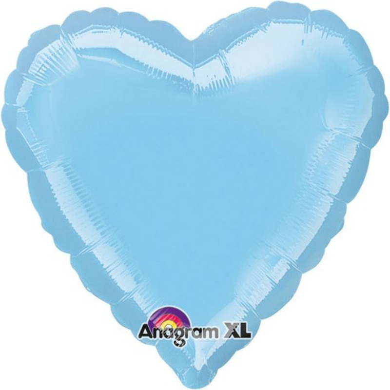 Μπαλόνι φοιλ 18 Καρδιά Μεταλλικό Γαλάζιο /46εκ