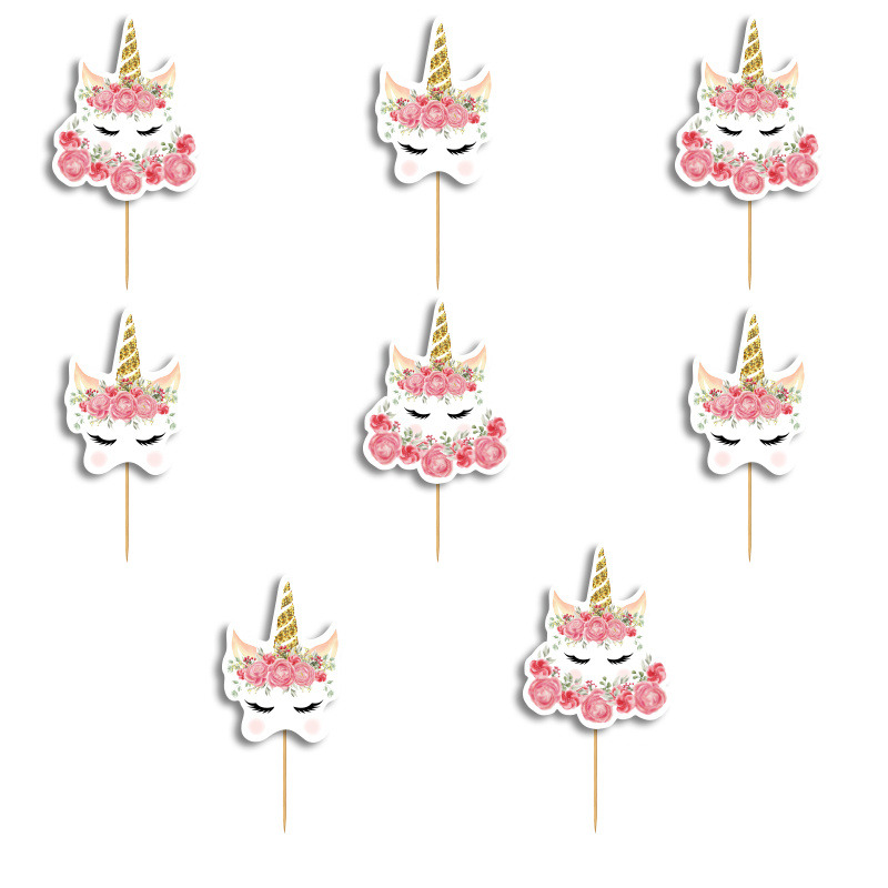 Οδοντογλυφίδες Unicorn 5cm / 12τμχ