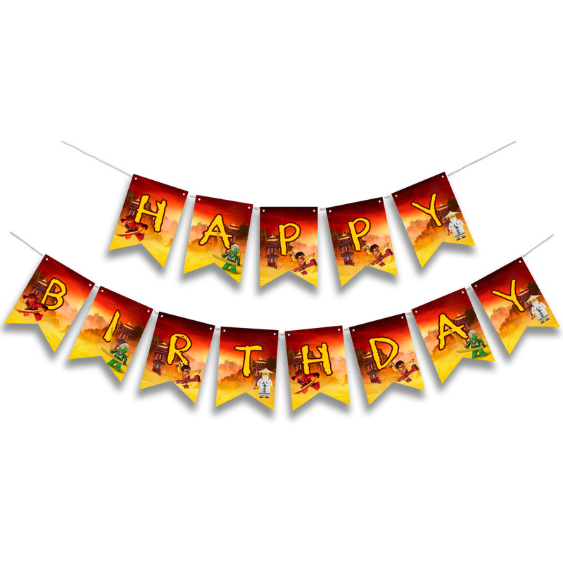 Γιρλάντα Γράμματα Ninjago Happy Birthday