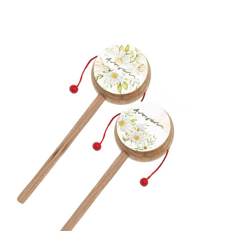 Ξύλινο Τυμπανάκι με όνομα Μαργαρίτα