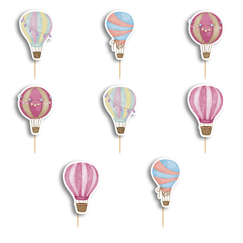 Οδοντογλυφίδες Αερόστατο 5cm / 12τμχ