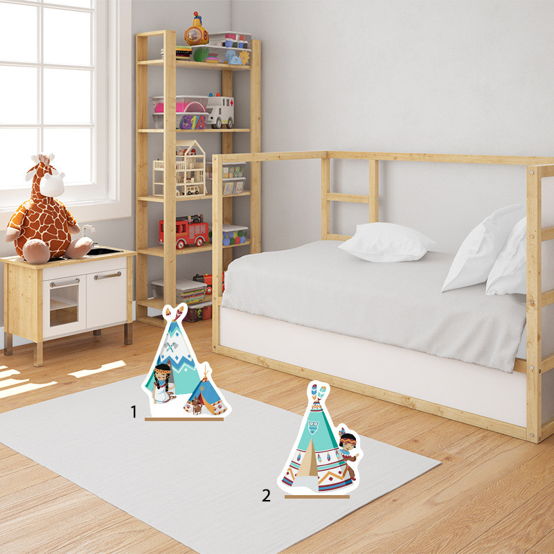 Διακοσμητική φιγούρα Ινδιάνος 50cm Ξύλινη με βάση/1 τμχ