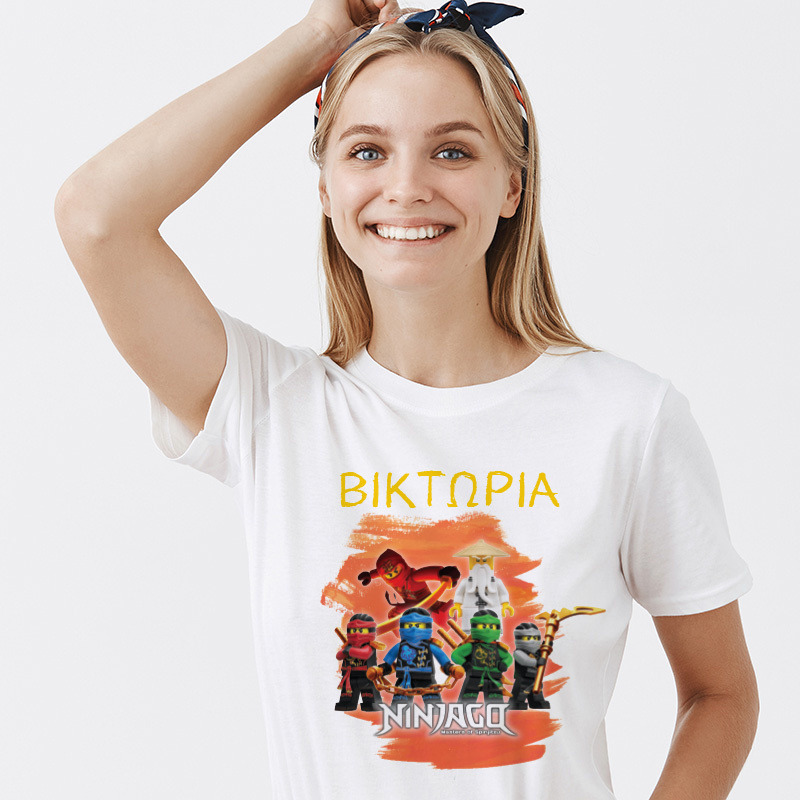 Γυναικείο T-shirt Ninjago για την Μαμά με όνομα