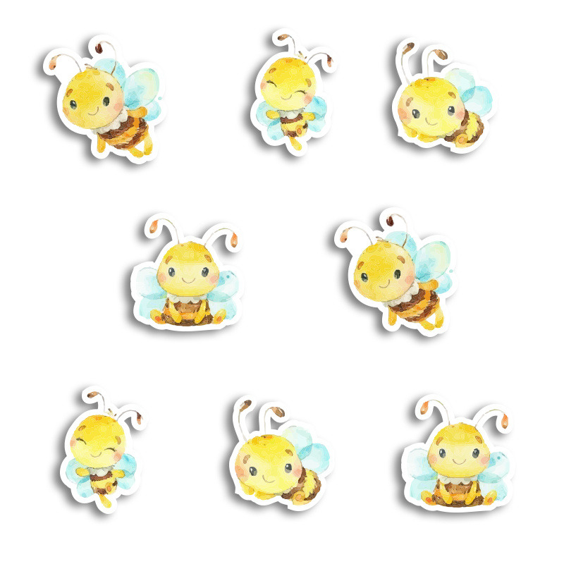 Αυτοκόλλητα Μέλισσα 5cm / 8τμχ