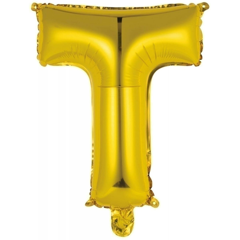 Μπαλόνι Φοιλ Μίνι Γράμμα T Χρυσό
