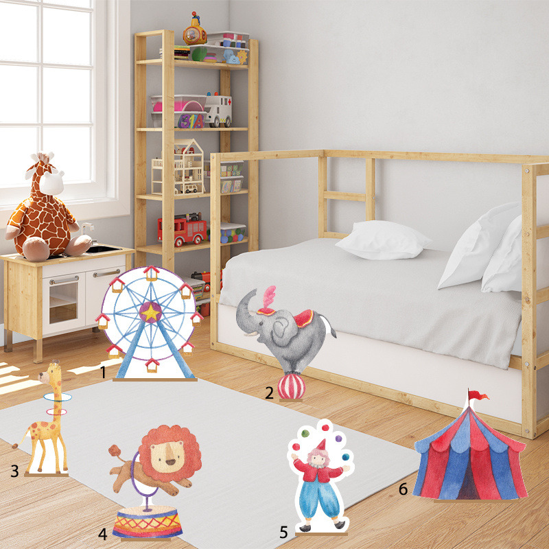 Διακοσμητική φιγούρα Τσίρκο 50cm Ξύλινη με βάση/1 τμχ