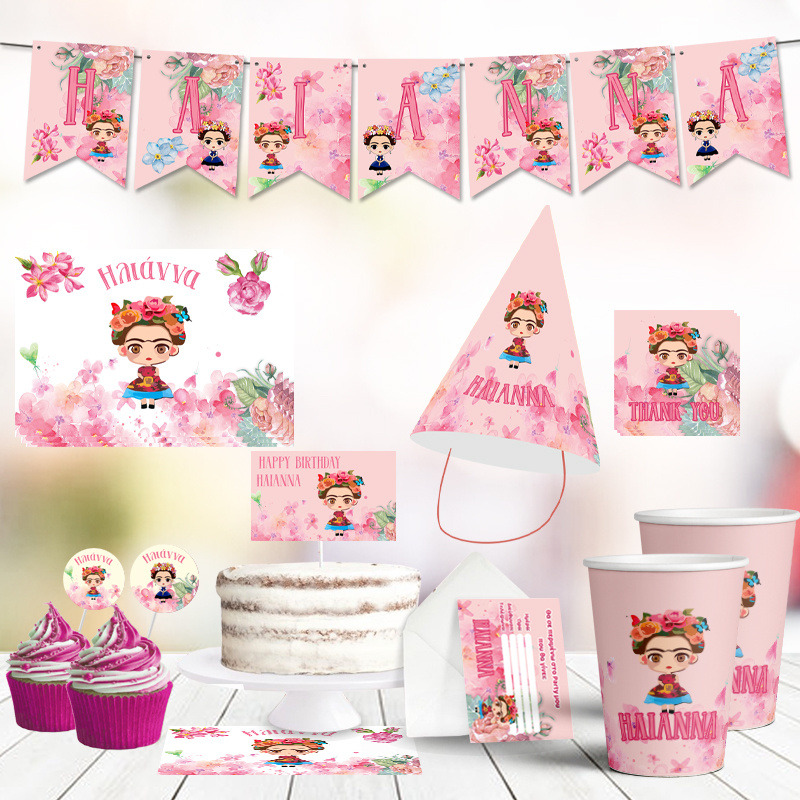 Σετ πάρτυ με όνομα Frida Kahlo XL/8 ατόμων