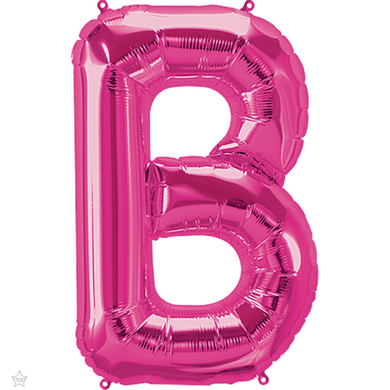 Μπαλόνι Φοιλ Μίνι Γράμμα B Φούξια 41εκ