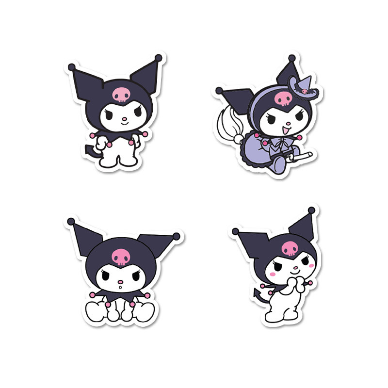 Αυτοκόλλητα Kuromi 5cm / 8τμχ