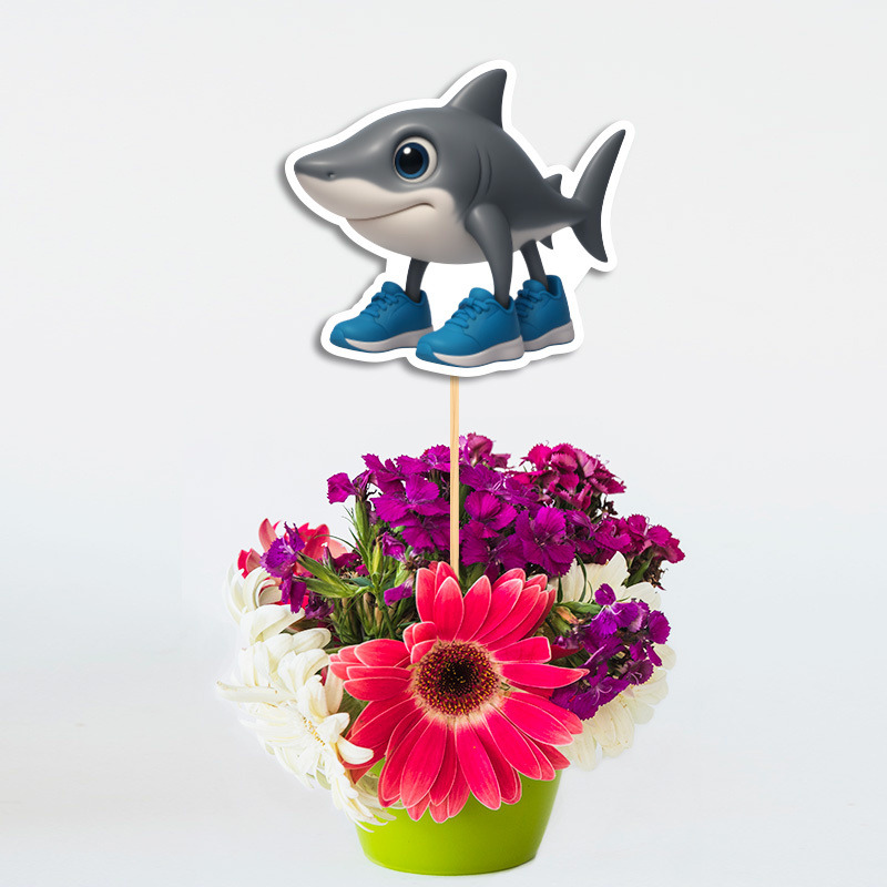 Τοππερ Διακοσμητικό 67 & Brainrot χάρτινο για τραπέζι/ 20cm