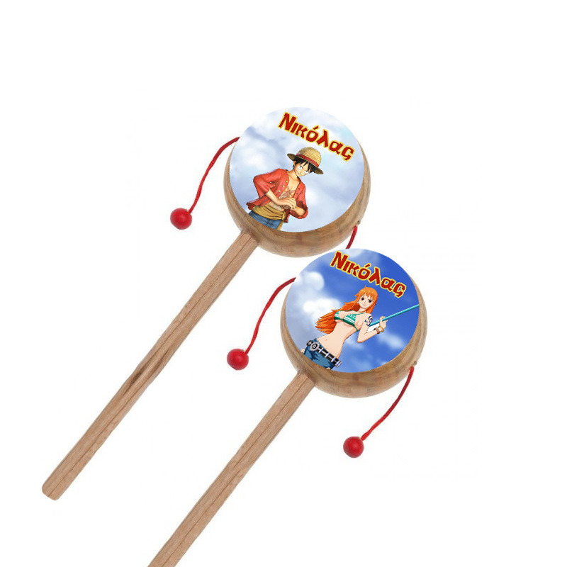 Ξύλινο Τυμπανάκι με όνομα One Piece