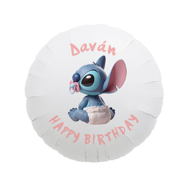 Μπαλόνι Φόιλ Baby Stitch 17″ με όνομα / 43cm