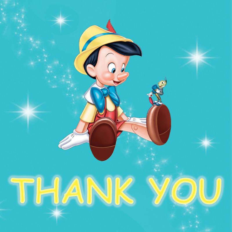 Σουβέρ χάρτινο Πινόκιο / 8τμχ