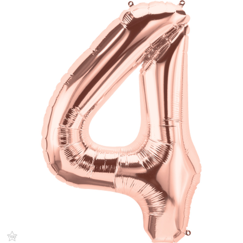 Φοιλ Σχήμα Νούμερο 4 / 86εκ ύψος - Ροζ Χρυσό