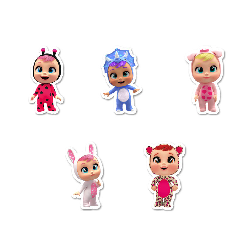 Αυτοκόλλητα Κλαψουλίνια 5cm / 8τμχ