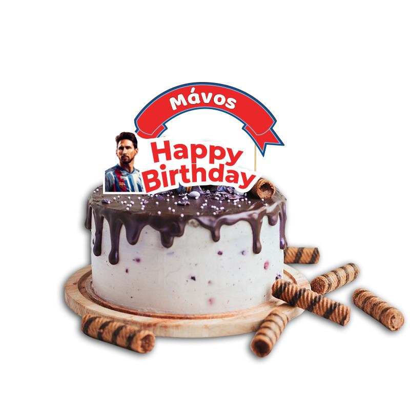 Topper Τούρτας Messi με όνομα