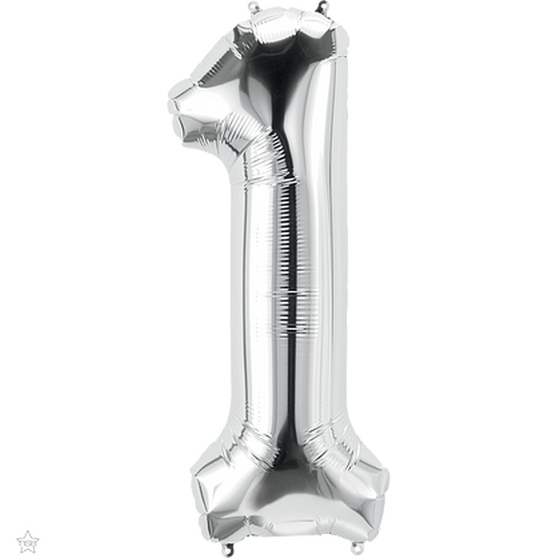 Φοιλ Super Shape Νούμερο 1 Ασημί / 86εκ Ύψος