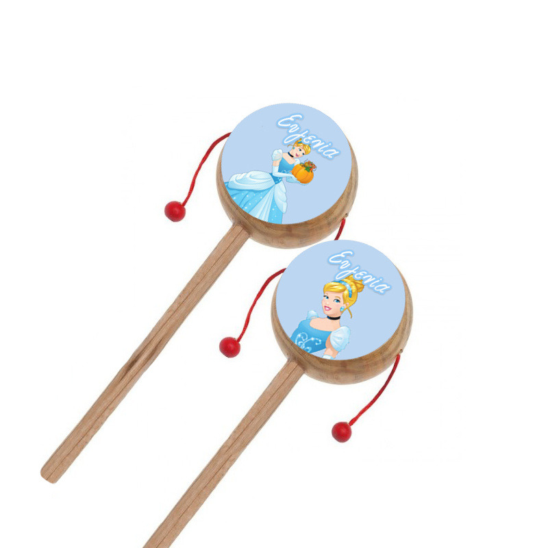 Ξύλινο Τυμπανάκι με όνομα Σταχτοπούτα