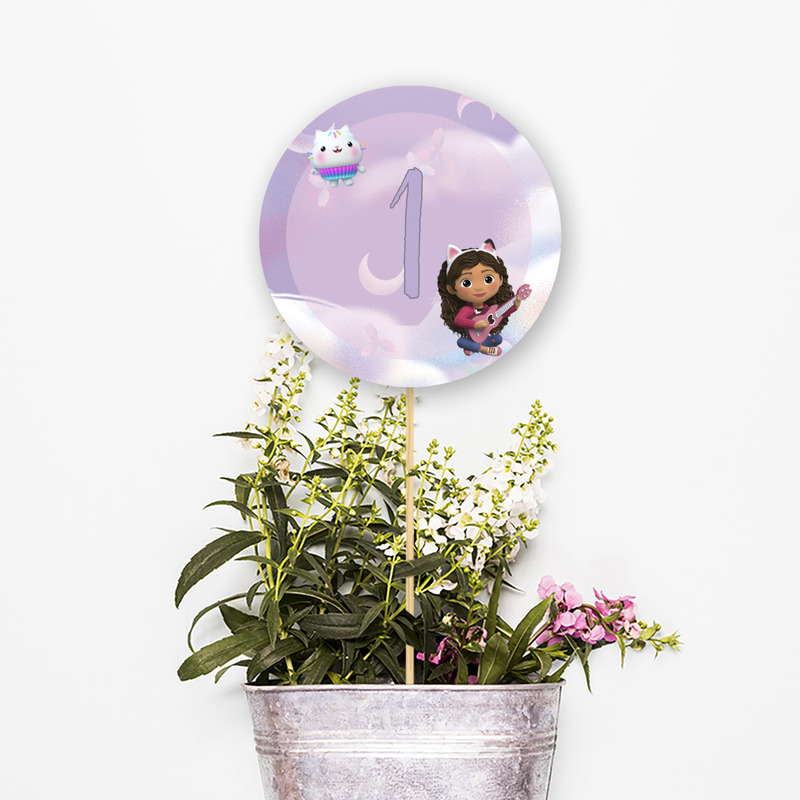 Αρίθμηση τραπεζιού Gabby's Dollhouse κύκλος 13cm