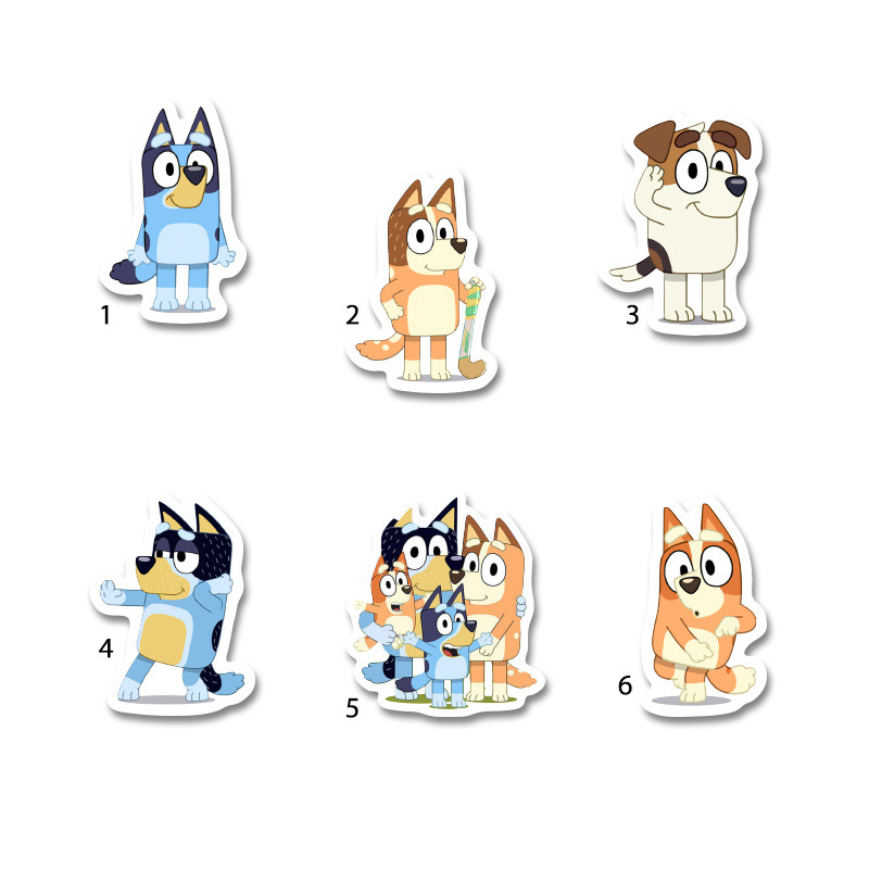 Διακοσμητική φιγούρα Bluey 5cm Ξύλινη/1τμχ