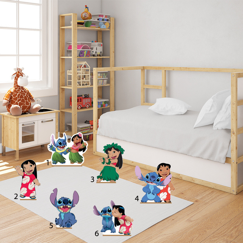 Διακοσμητική φιγούρα Lilo & Stitch 20cm Ξύλινη με βάση/1 τμχ