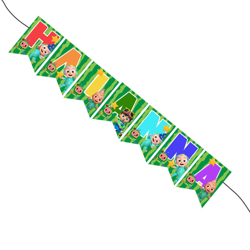 Σημαιάκια με όνομα Cocomelon