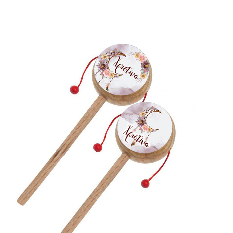 Ξύλινο Τυμπανάκι με όνομα Ονειροπαγίδα Κορίτσι