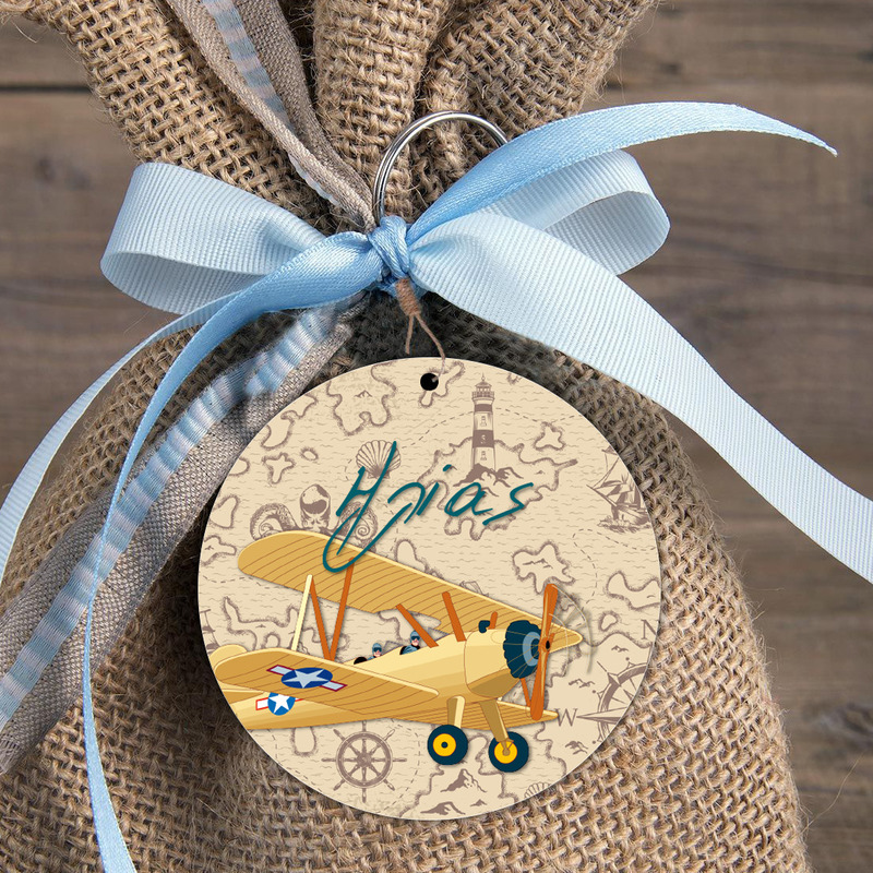 Ταξίδια Ξύλινη Φιγούρα για μπομπονιέρα