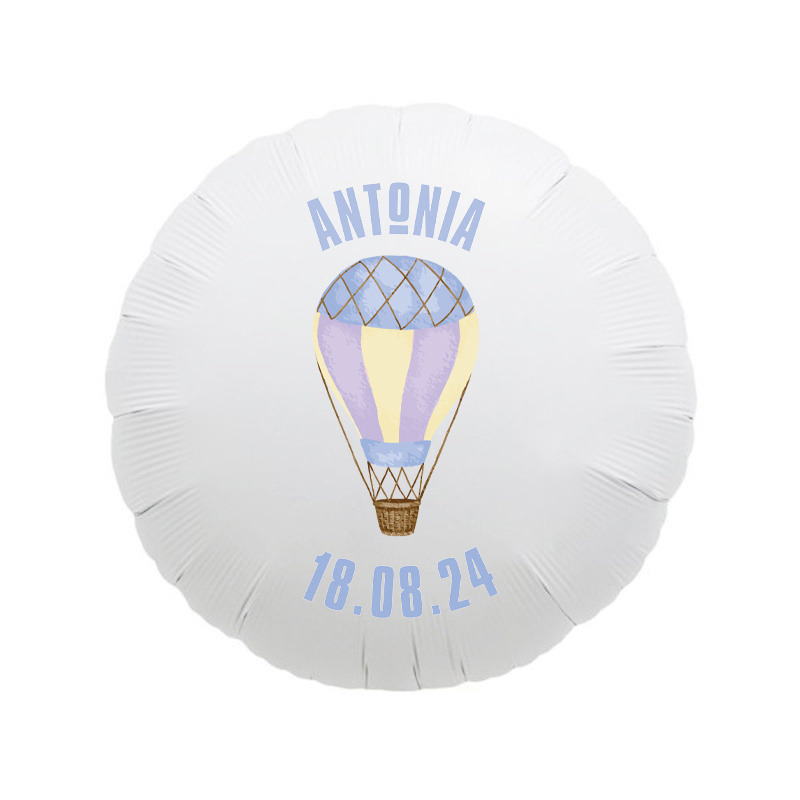 Αερόστατο Μπαλόνι για Βάπτιση με όνομα/43cm