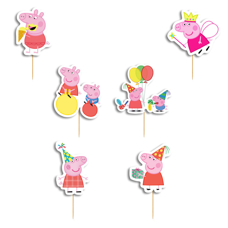 Οδοντογλυφίδες Peppa 5cm / 12τμχ