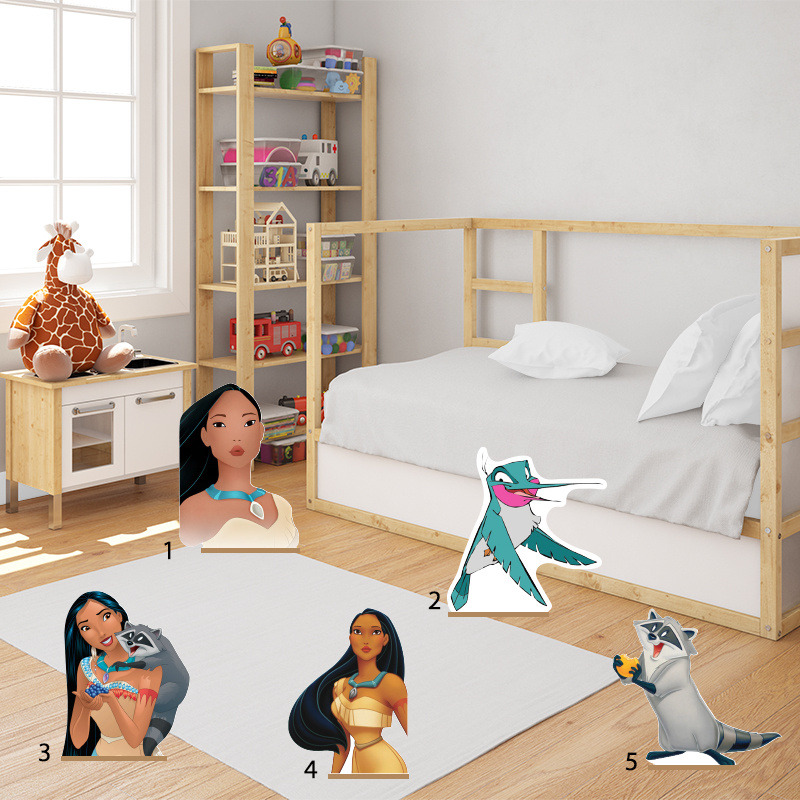 Διακοσμητική φιγούρα Pocachontas 50cm Ξύλινη με βάση/1 τμχ