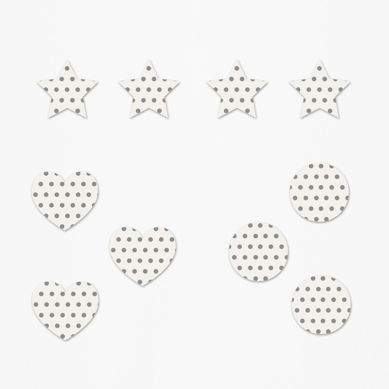 Ξύλινα διακοσμητικά Santoro Pattern mix/ 10τμχ(2cm)