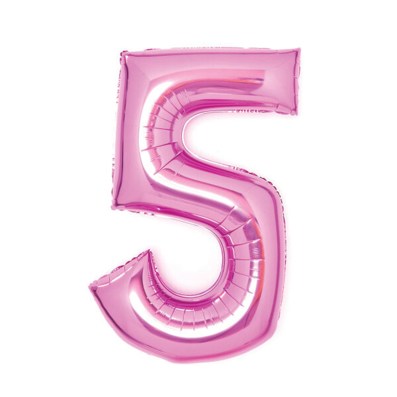 Φοιλ Σχήμα Ροζ  26 Νούμερο 5 / 66εκ ύψος