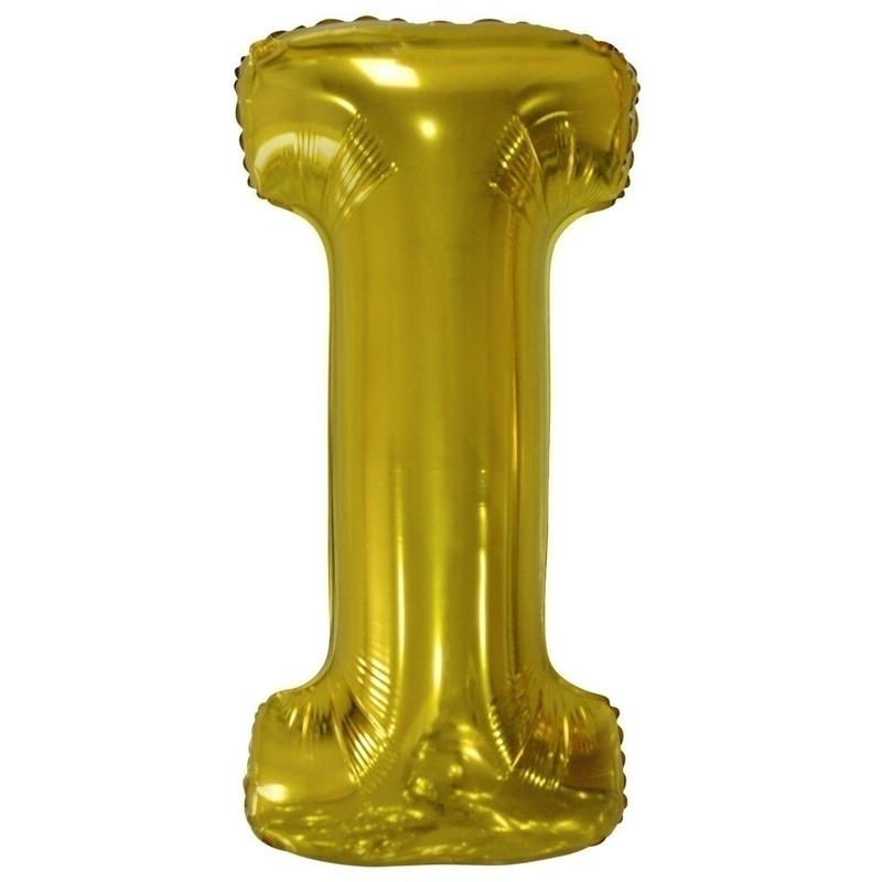 Μπαλόνι Φοιλ Σχήμα Γράμμα I Χρυσό