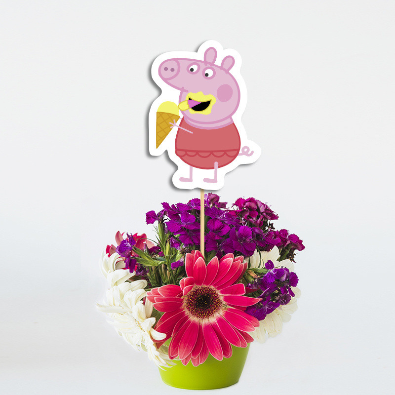 Topper Διακοσμητικό Peppa χάρτινο/ 20cm