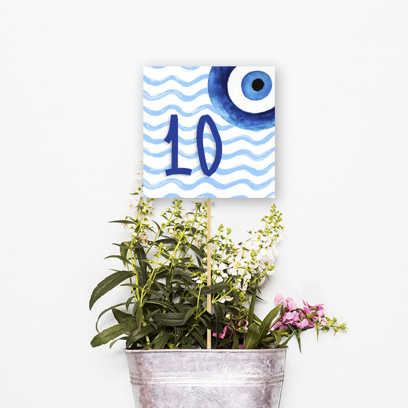 Αρίθμηση τραπεζιού Μάτι Αγόρι τετράγωνο