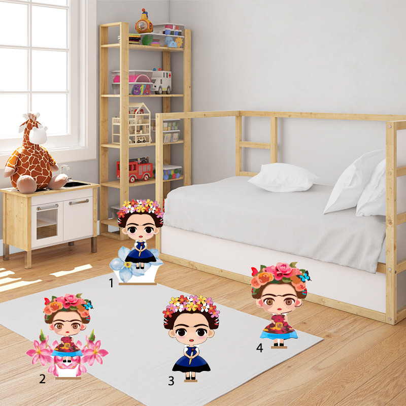 Διακοσμητική φιγούρα Frida Kahlo 50cm Ξύλινη με βάση/1 τμχ