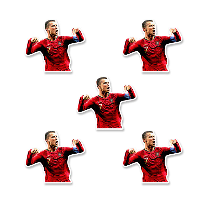 Αυτοκόλλητα Ronaldo 5cm / 8τμχ