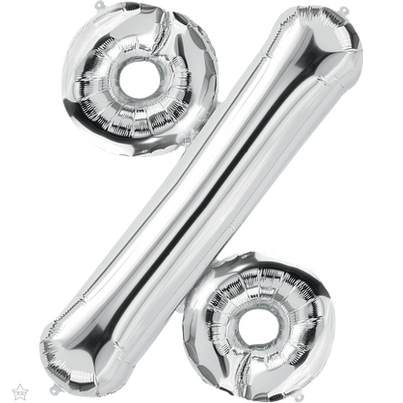 Μπαλόνι Φοιλ Ασημί  Σύμβολο % 34/ 86εκ