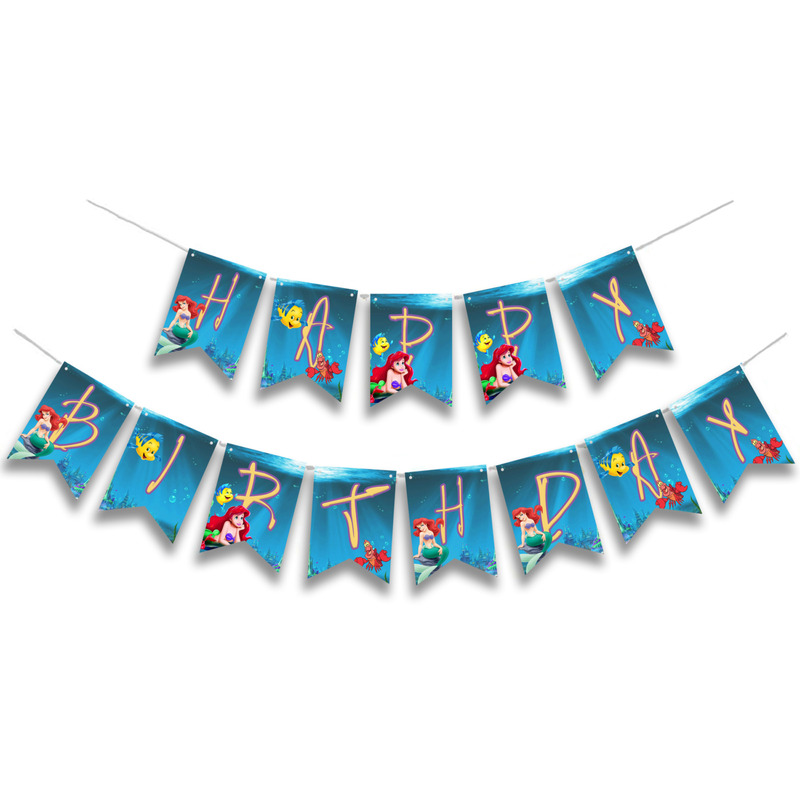 Γιρλάντα Γράμματα Ariel Happy Birthday