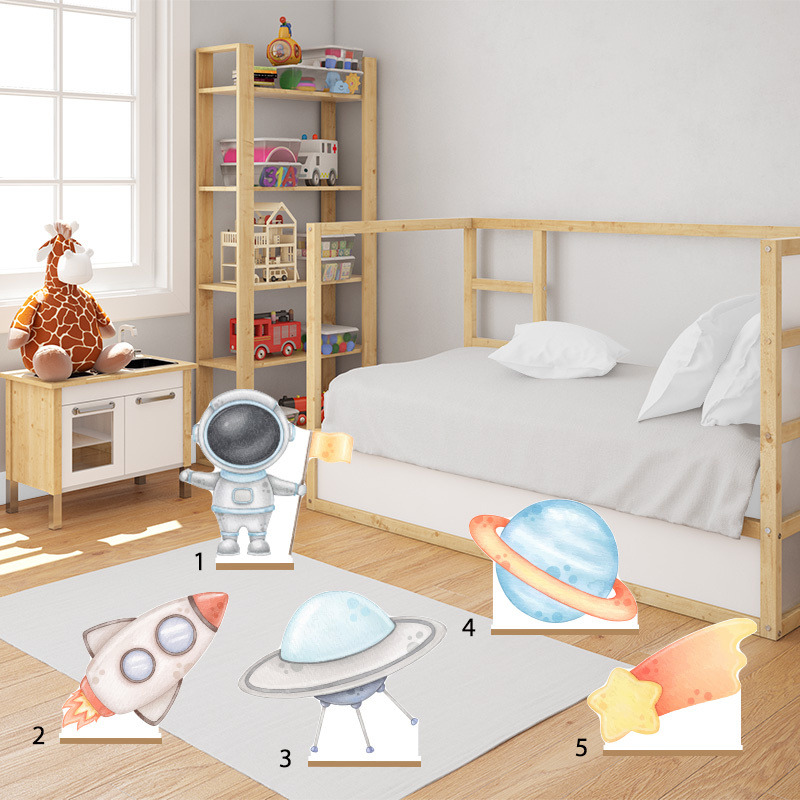 Διακοσμητική φιγούρα Αστροναύτης 50cm Ξύλινη με βάση/1 τμχ