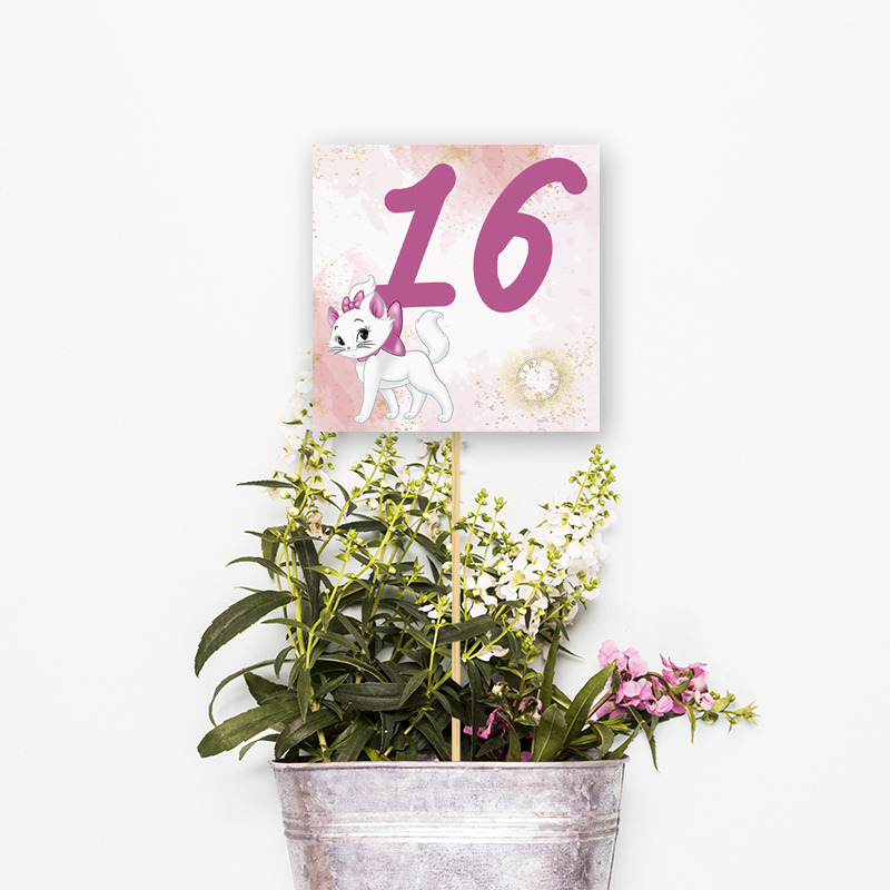 Αρίθμηση τραπεζιού Αριστόγατες Μαρί τετράγωνο