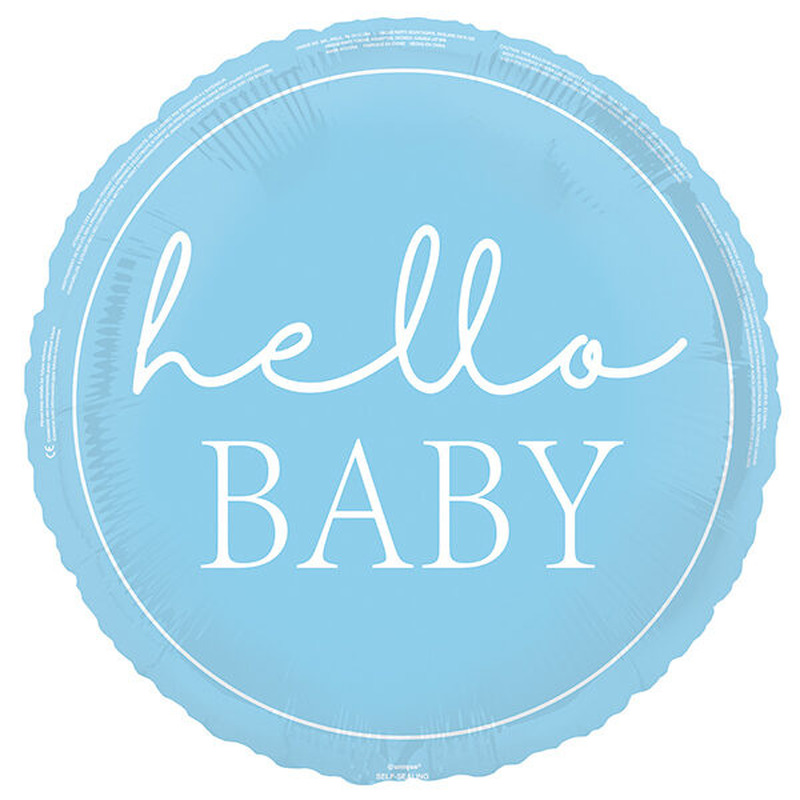Μπαλονι Φοιλ 18 Hello Baby Blue - Μπλε / 46εκ