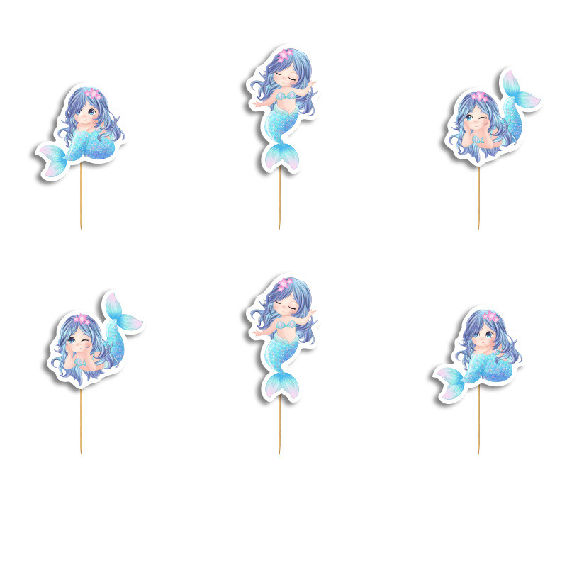 Οδοντογλυφίδες Γοργόνα 5cm / 12τμχ