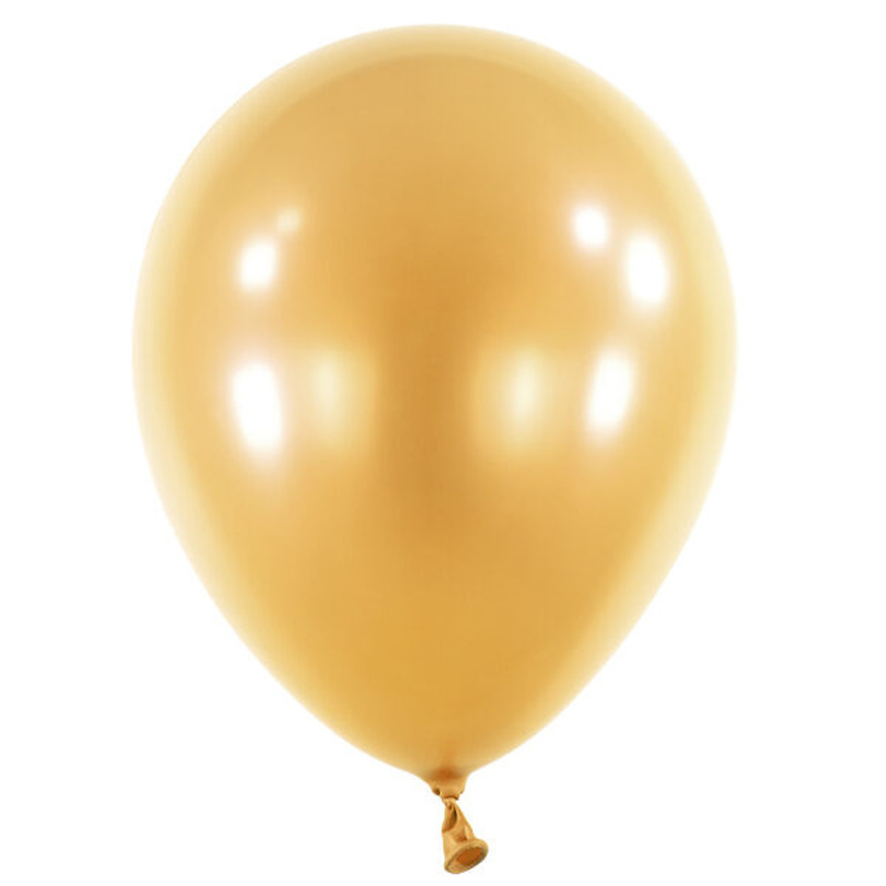 Latex Balloons 14 Satin Luxe Gold Sateen / 50 pcs