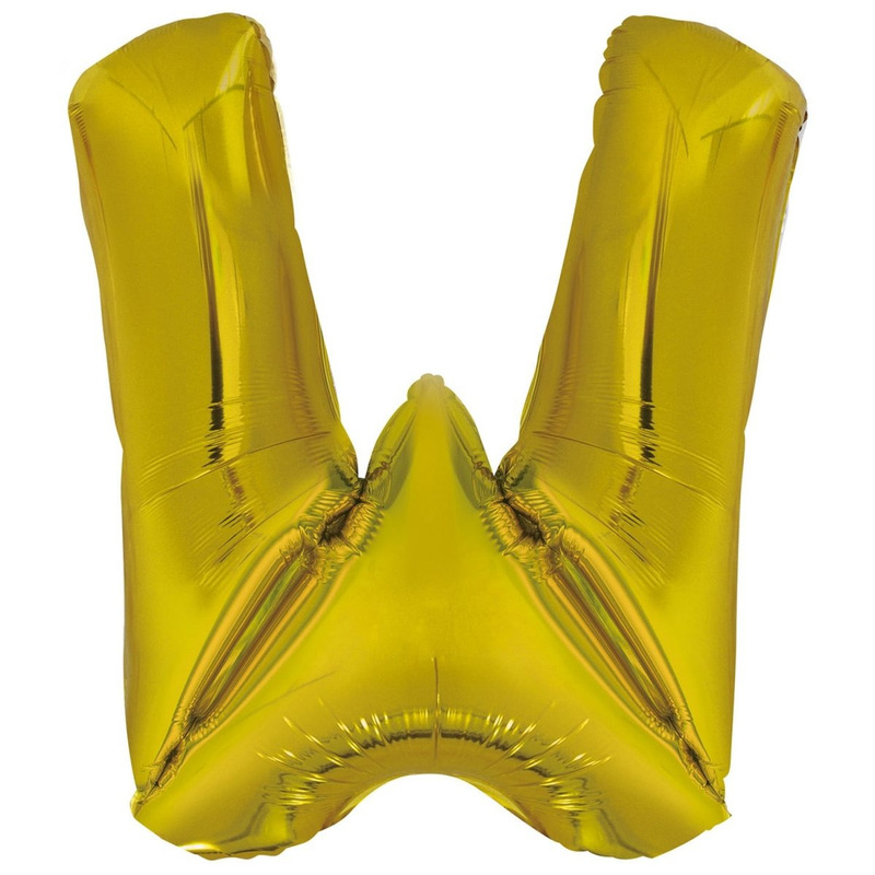 Μπαλόνι Φοιλ Σχήμα Γράμμα W Χρυσό