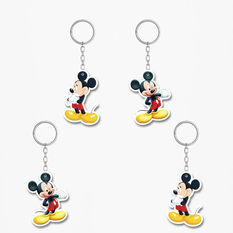Ξύλινα Μπρελόκ Mickey 5cm/ 4τμχ