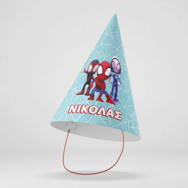 Καπελάκια πάρτυ με όνομα Spidey / 8τμχ