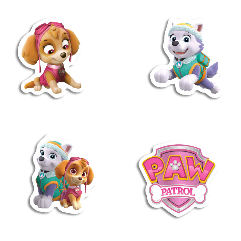 Αυτοκόλλητα Skye & Everest 10cm / 8τμχ